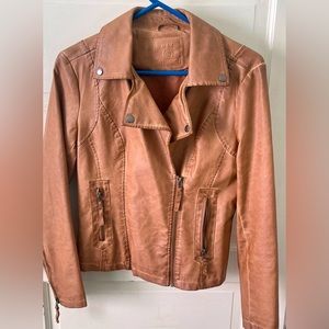 Max Studio Faux Leather Jacket Size Small